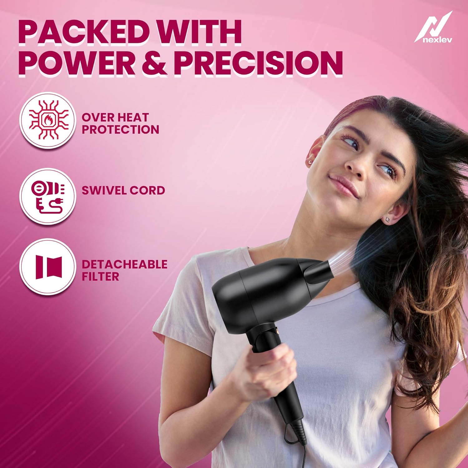 Nexlev Hair Dryer For Women | (HD-02 Women)