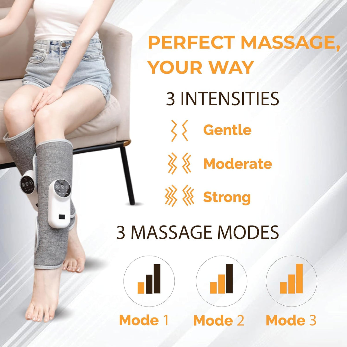 NexLev Daily Use Calf & Leg Massager | Air Compression | Pack of 2 CFM-03