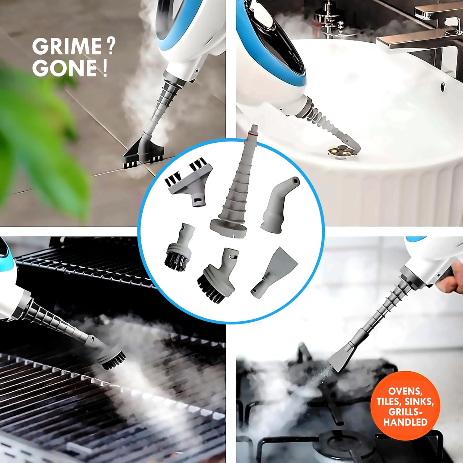 Nexlev 10-in-1 Foldable Steam Cleaner & Mop | 350ml Tank | 5M Cord | SC-04