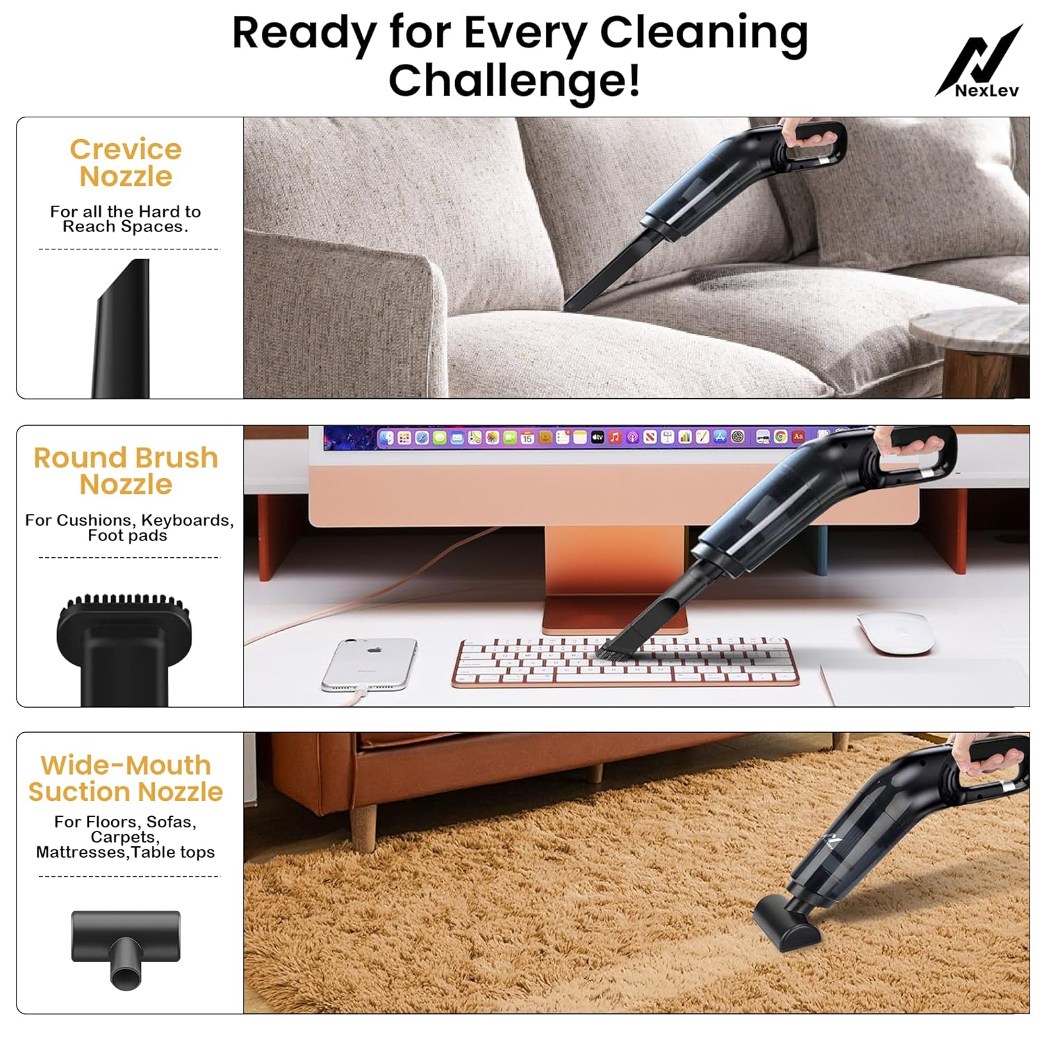 (Refurbished ) nexlev Cordless Vacuum Cleaner VC-02