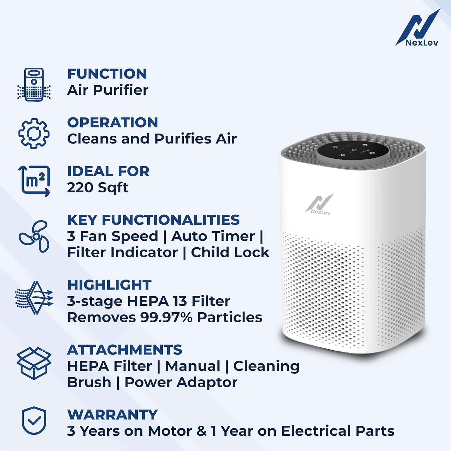 NexLev Air Purifier AP-03