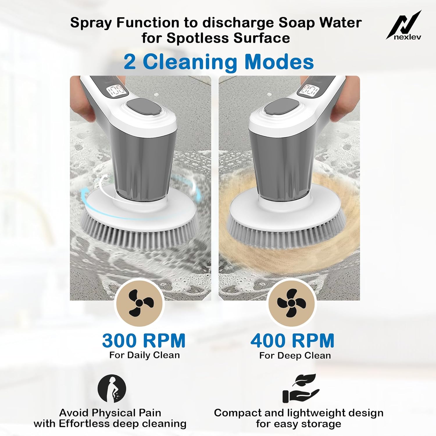 Nexlev Electric Spin Scrubber SS-01