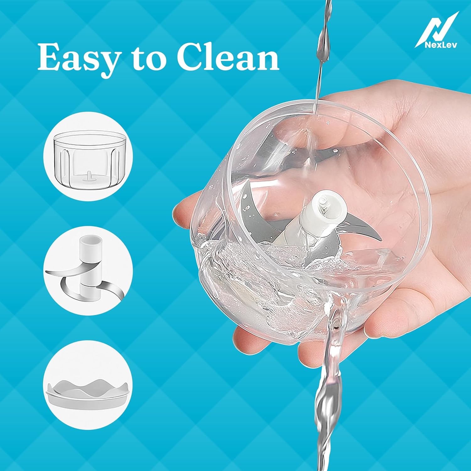 NexLev Mini Electric Chopper MC-01