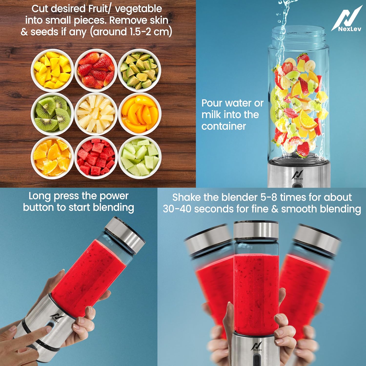 NexLev Portable Blender PB-01