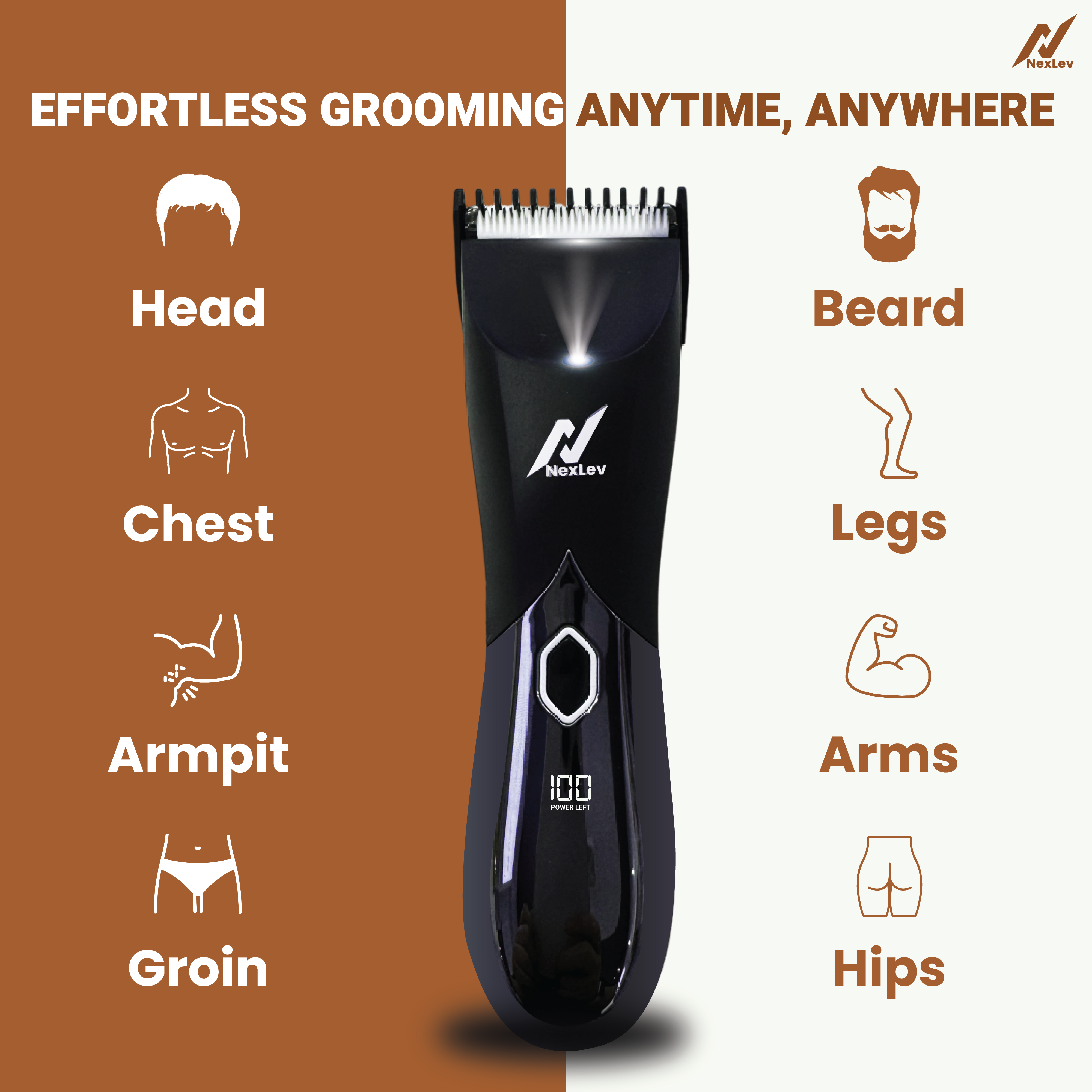 NexLev Intimate Trimmer for Men | TM-03