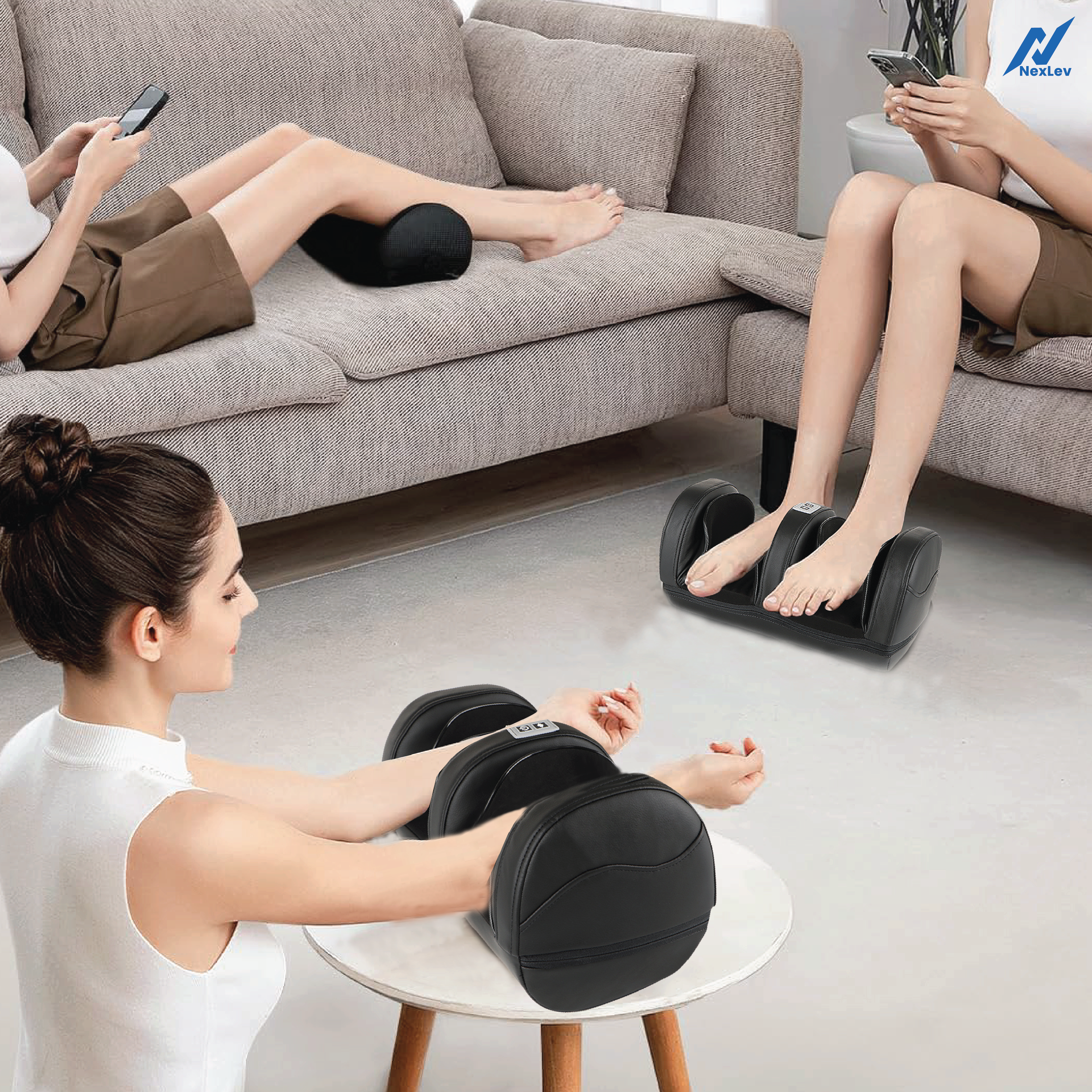 NexLev Electric 360° Shiatsu Foot Massager FM-01