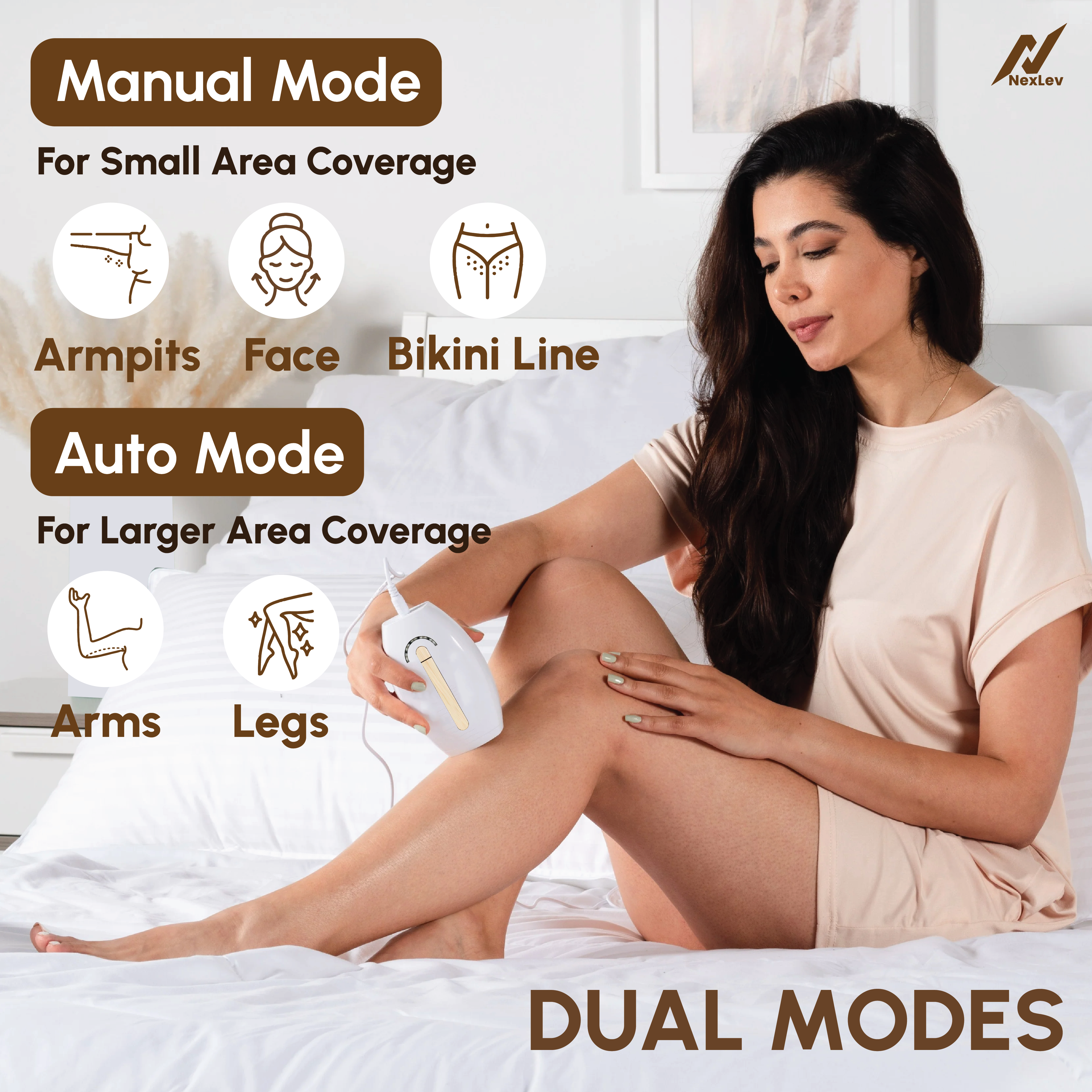 NexLev Laser Hair Remover Device | IPL-01