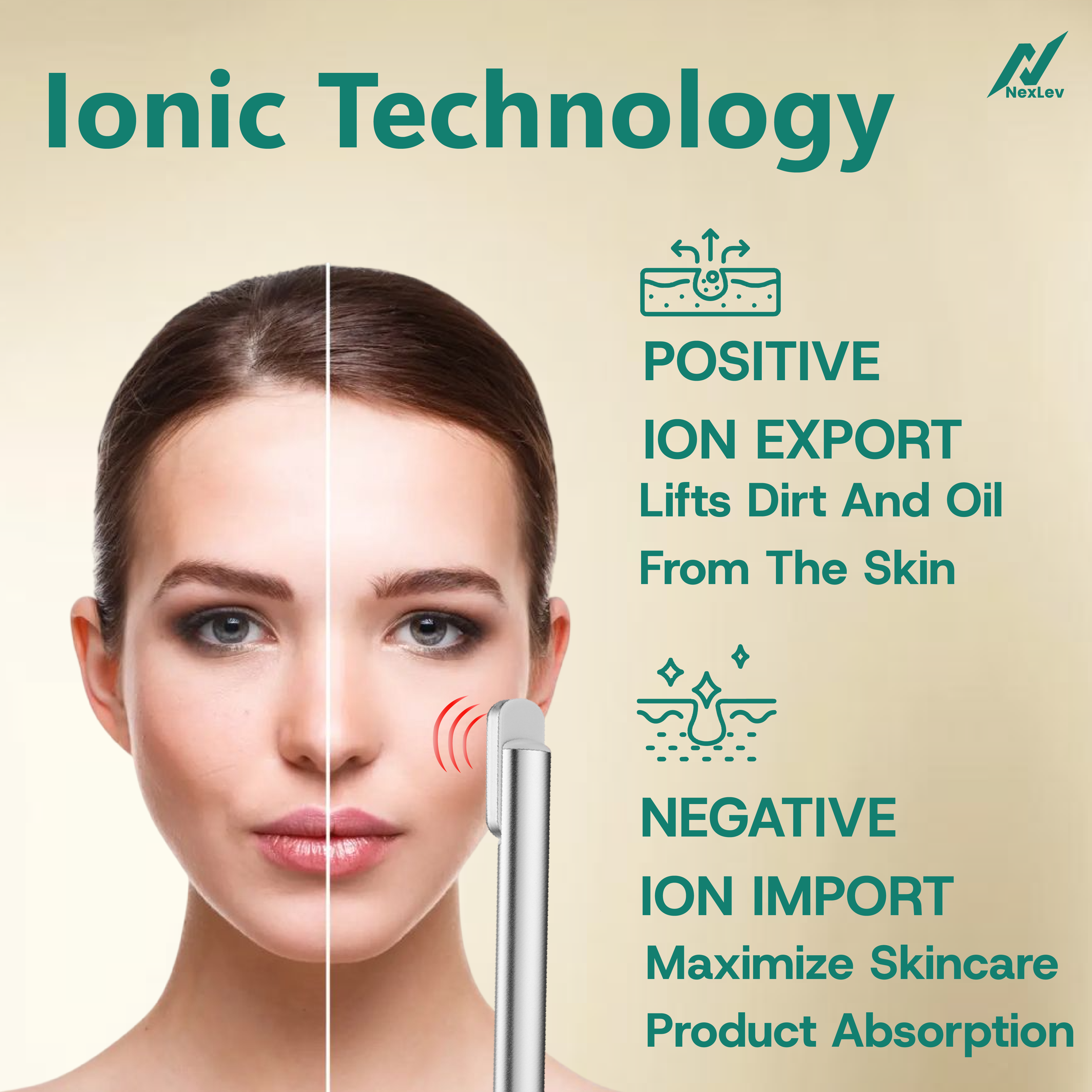 Nexlev Red Light Therapy Wand for Face and Neck | LE-06