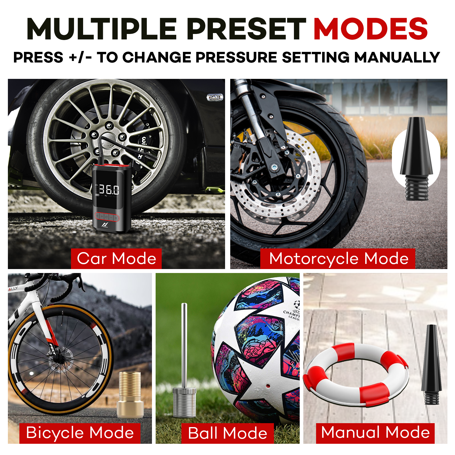 NexLev Cordless Tyre Inflator for Cars & Bikes | TIC-03