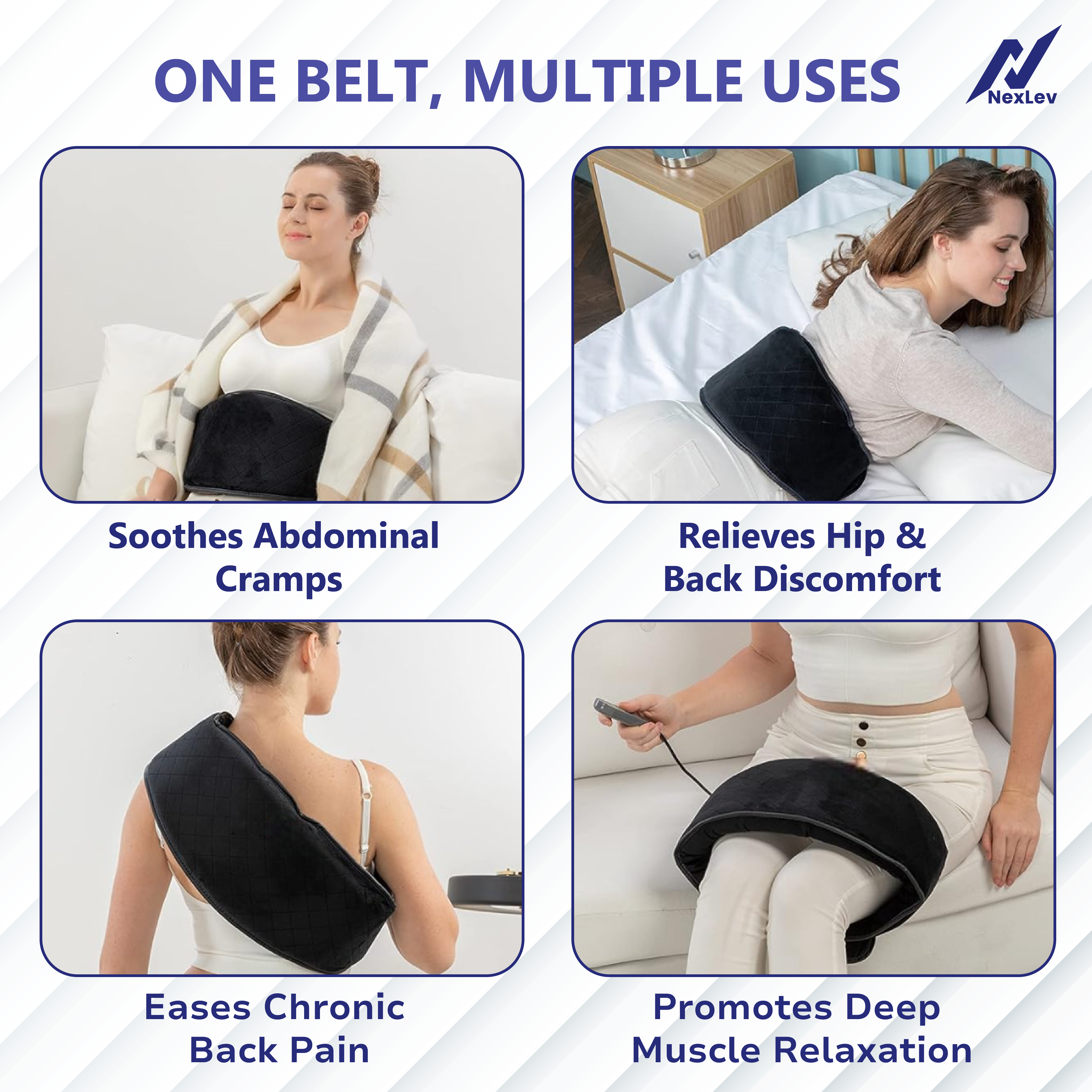 NexLev Orthopaedic Heat and Massage Belt HB-01