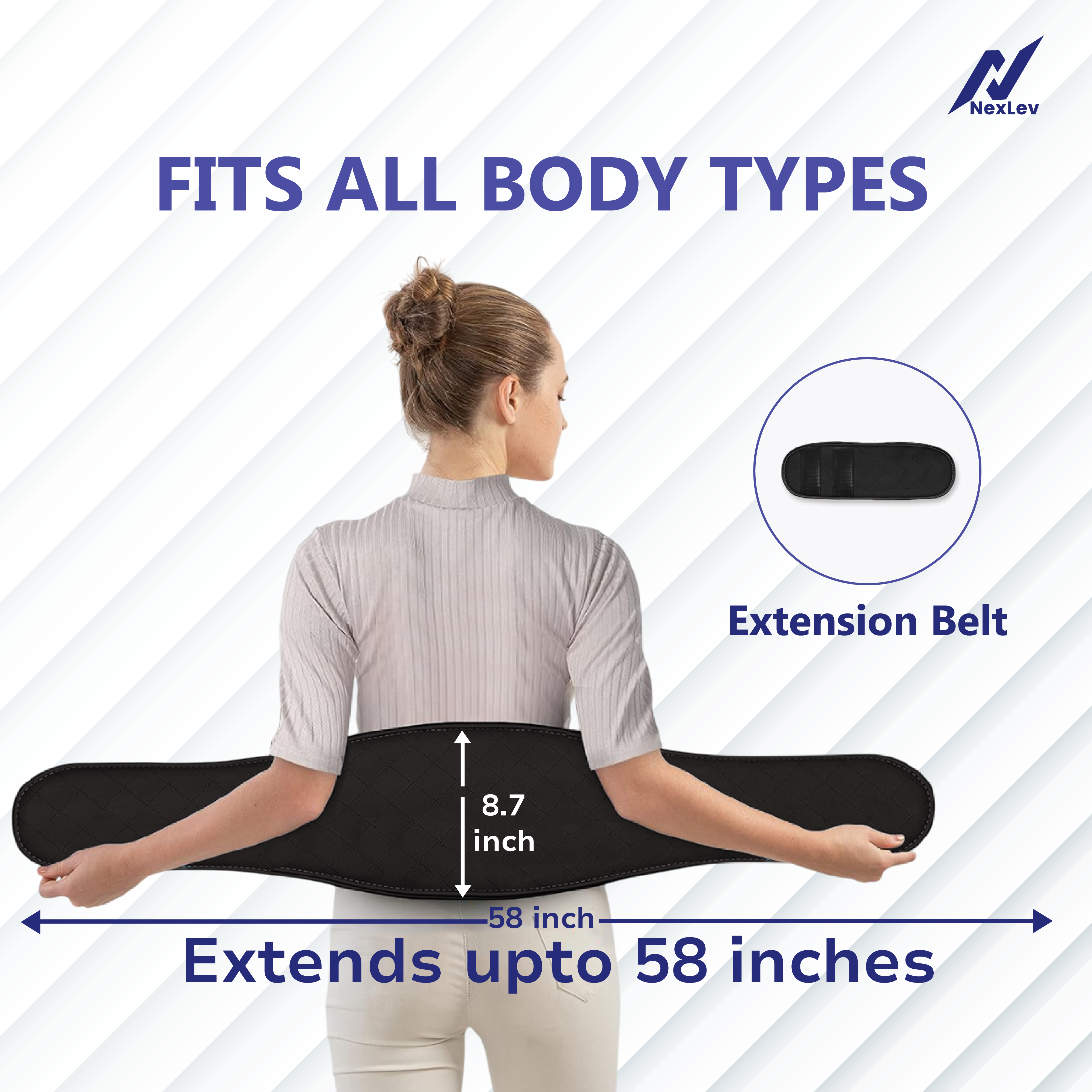 NexLev Orthopaedic Heat and Massage Belt HB-01