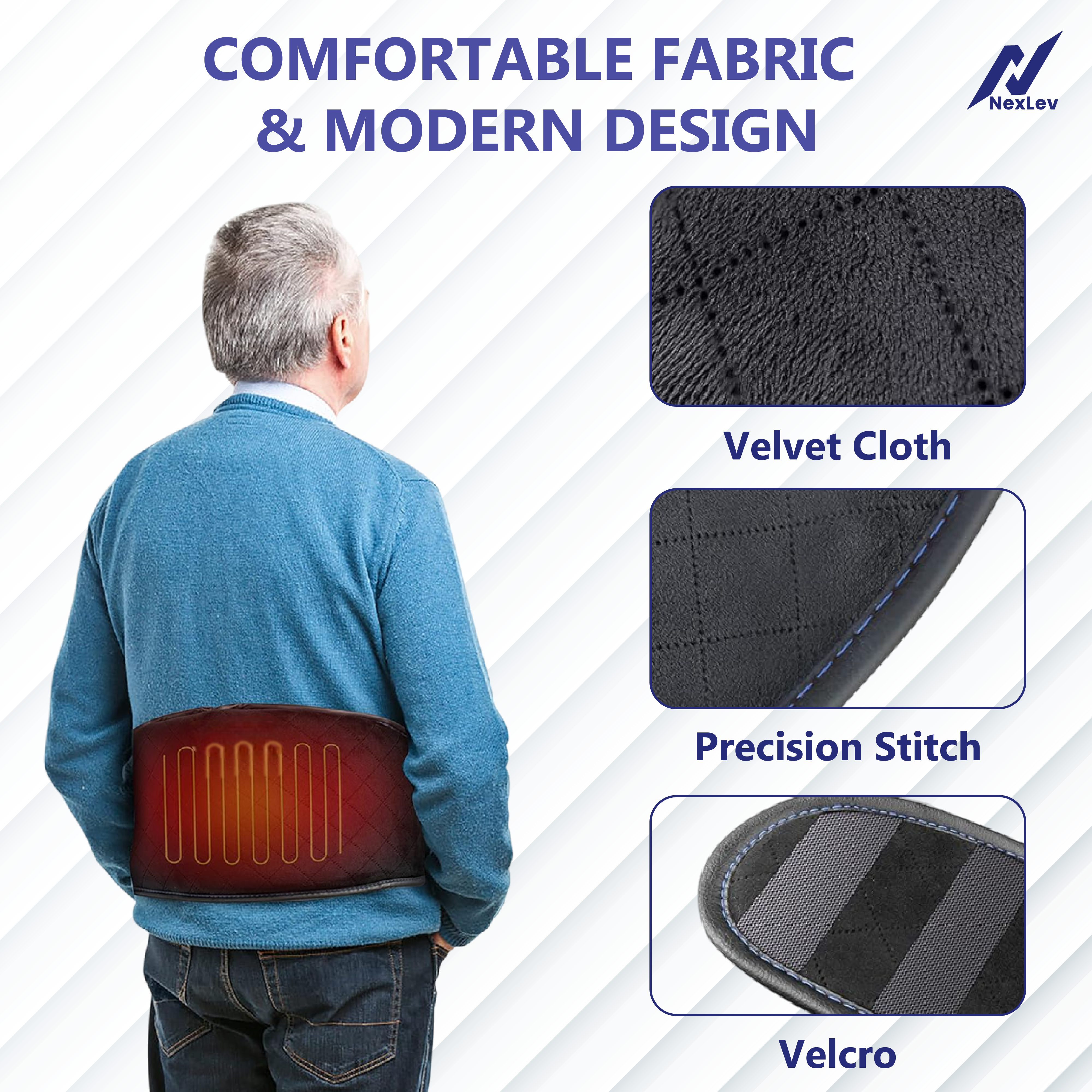 NexLev Orthopaedic Heat and Massage Belt HB-01