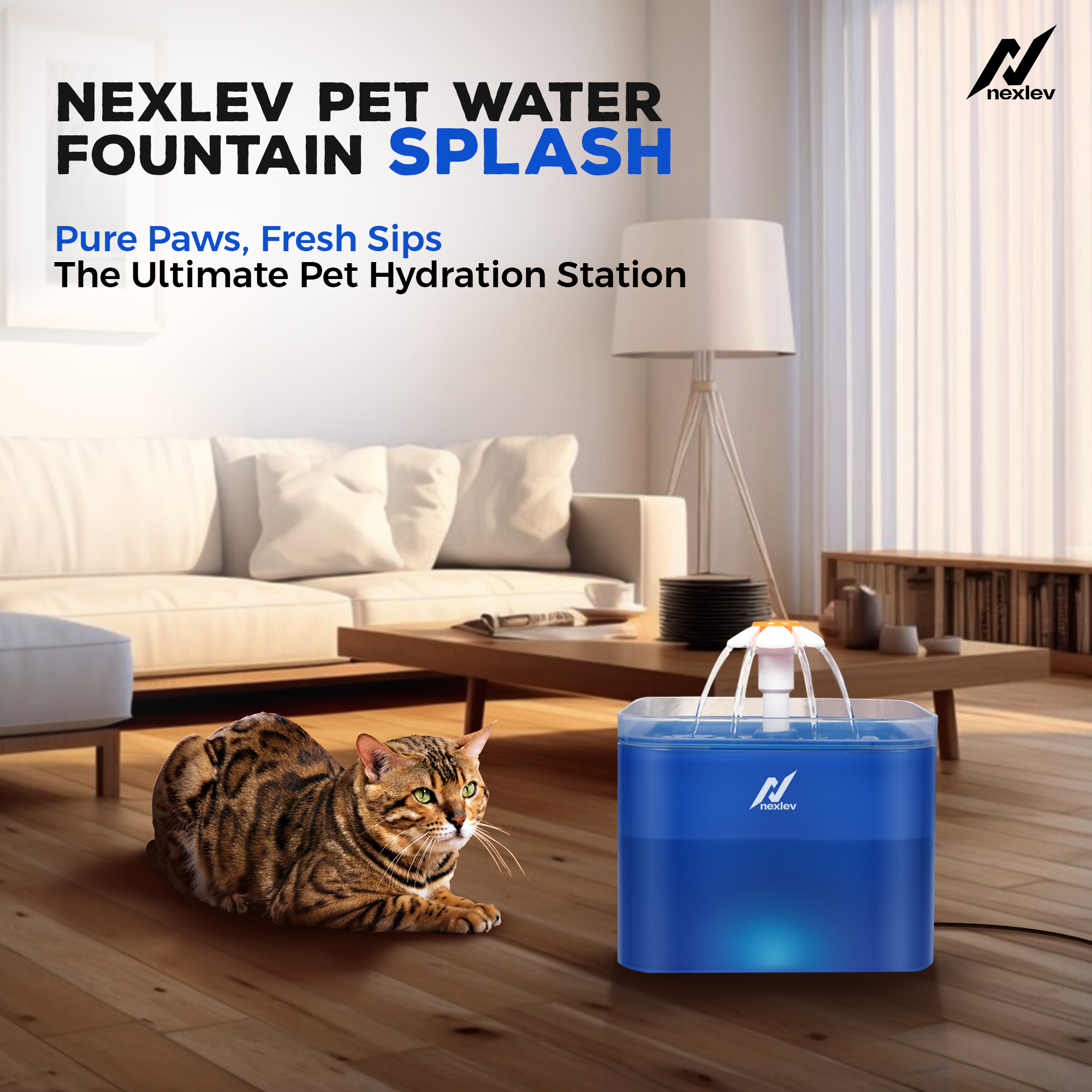 Nexlev Water Fountain | WF-02-BL