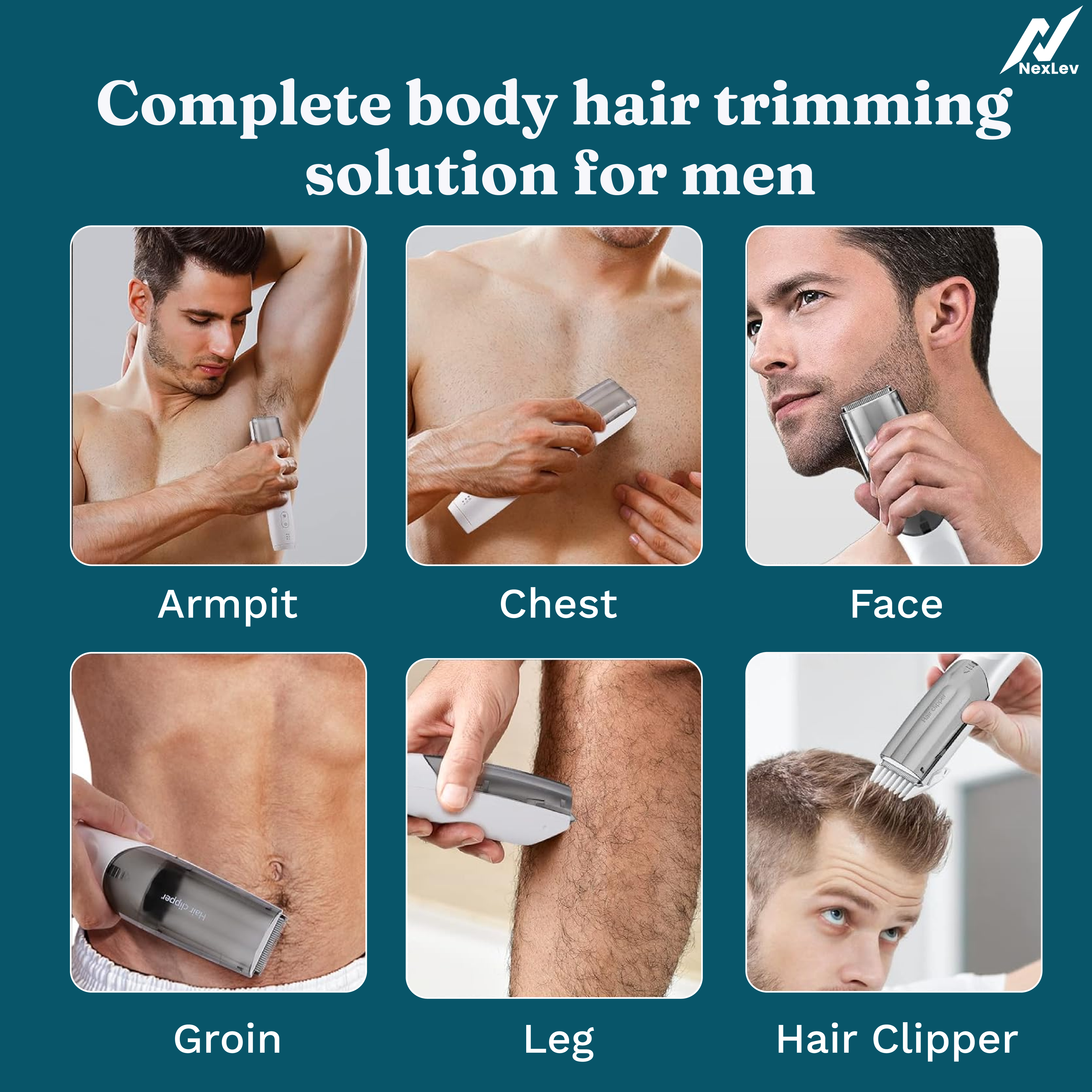 NexLev Body & Intimate Trimmer for Men | TM-05