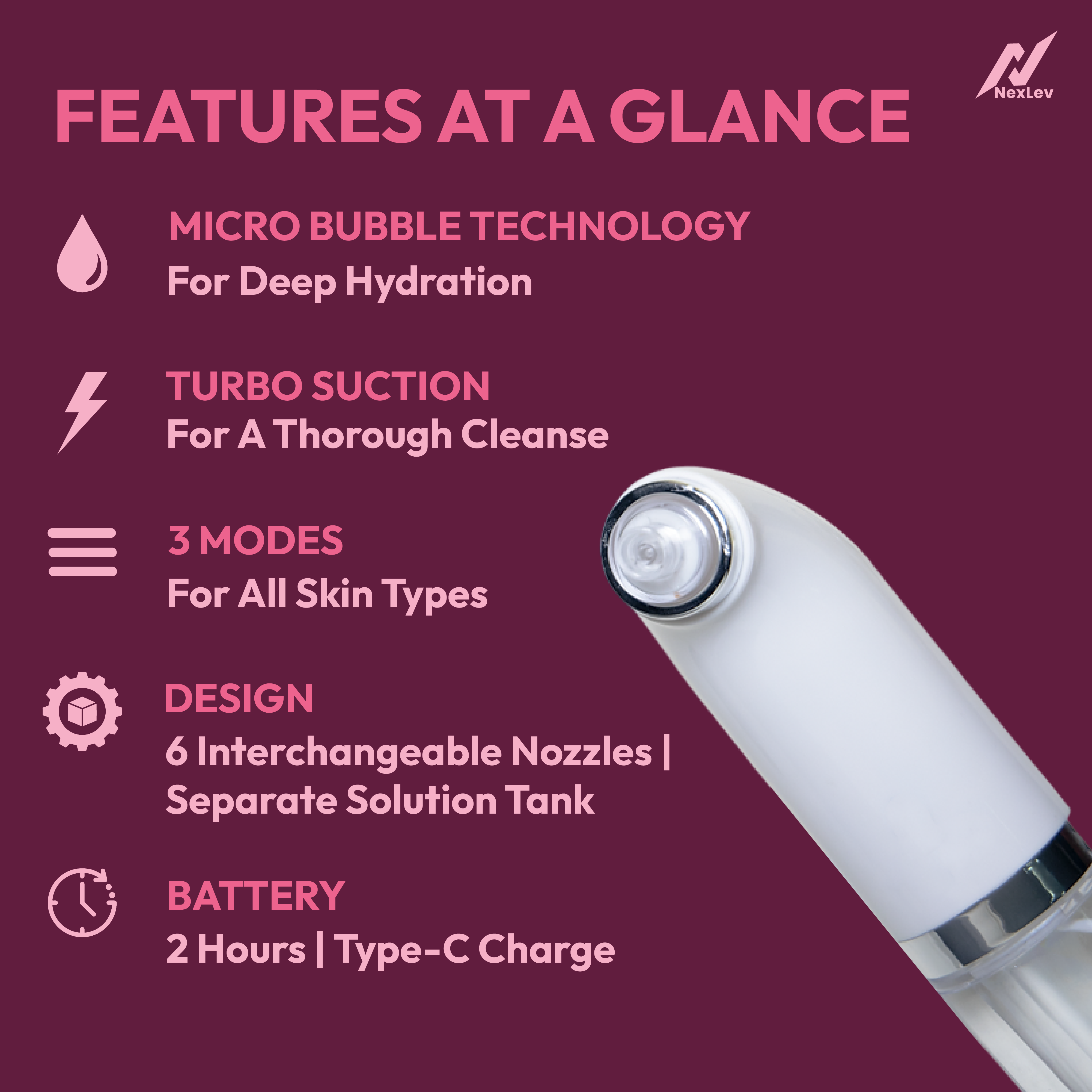 NexLev Multi-Function Blackhead Remover | BR-01