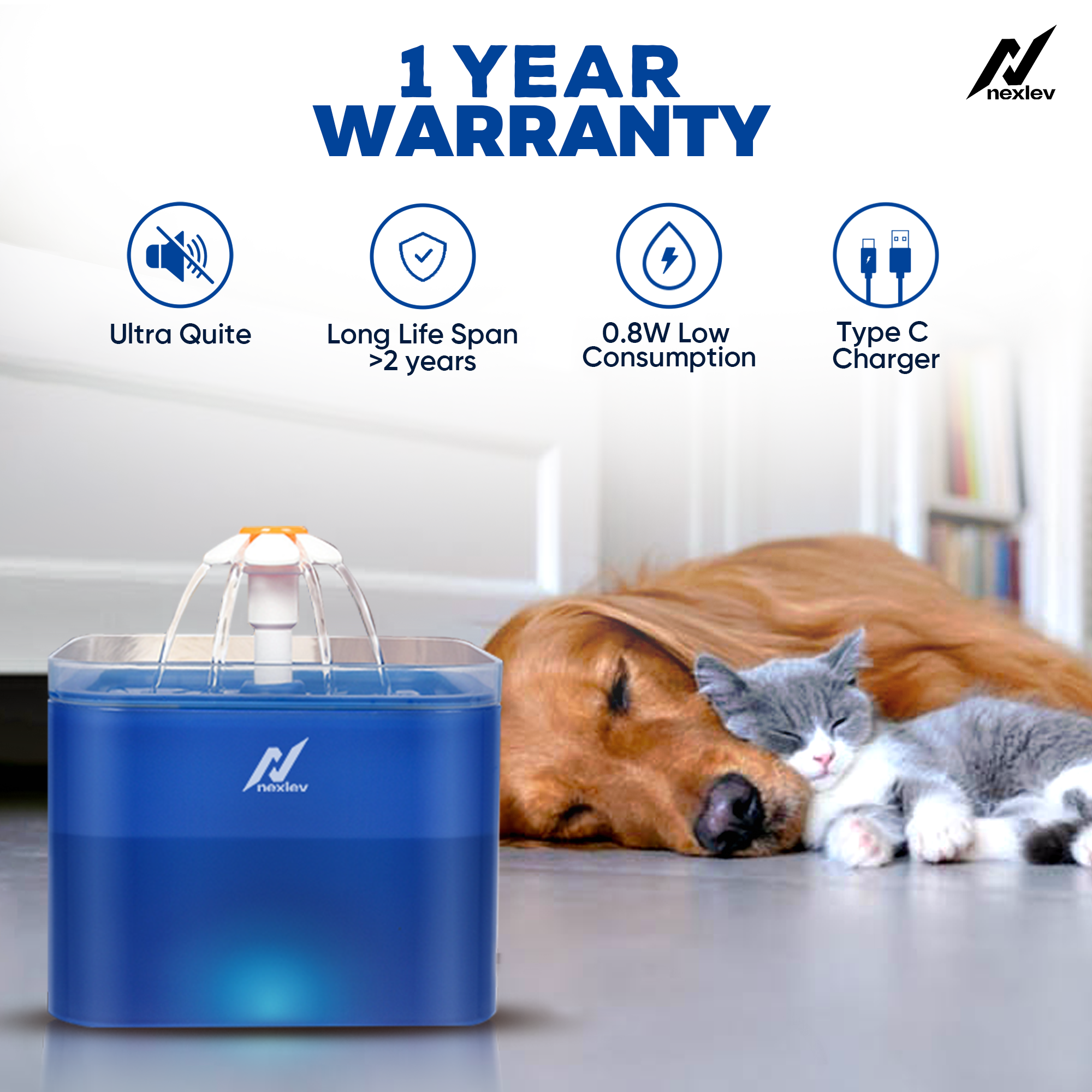 Nexlev Water Fountain | WF-02-BL