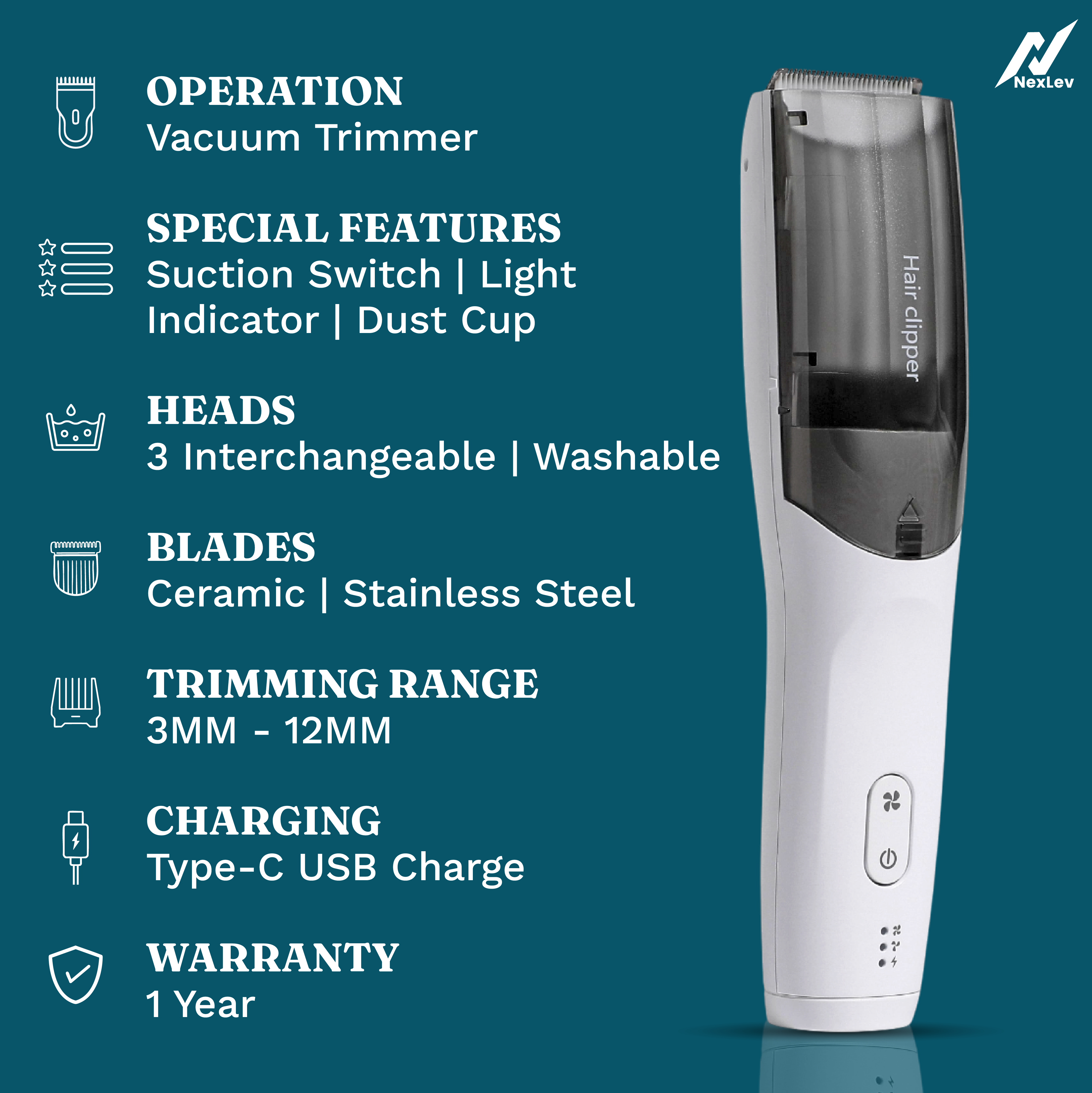 NexLev Body & Intimate Trimmer for Men | TM-05