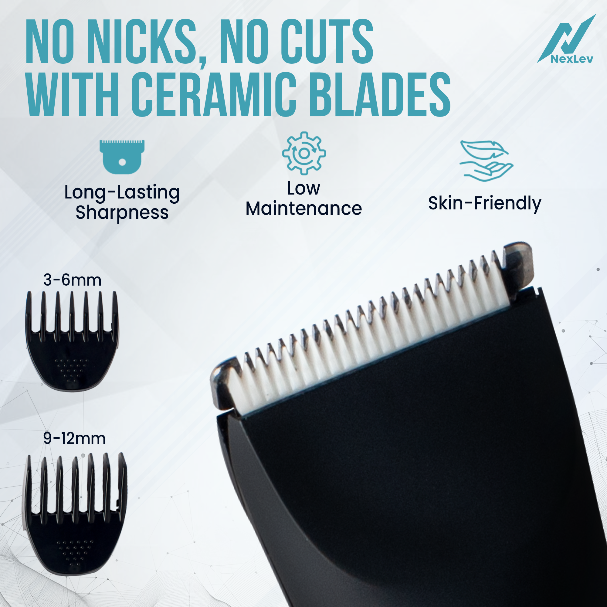 NexLev 2 in 1 Nose, Ear & Body Trimmer for Men | TM-04