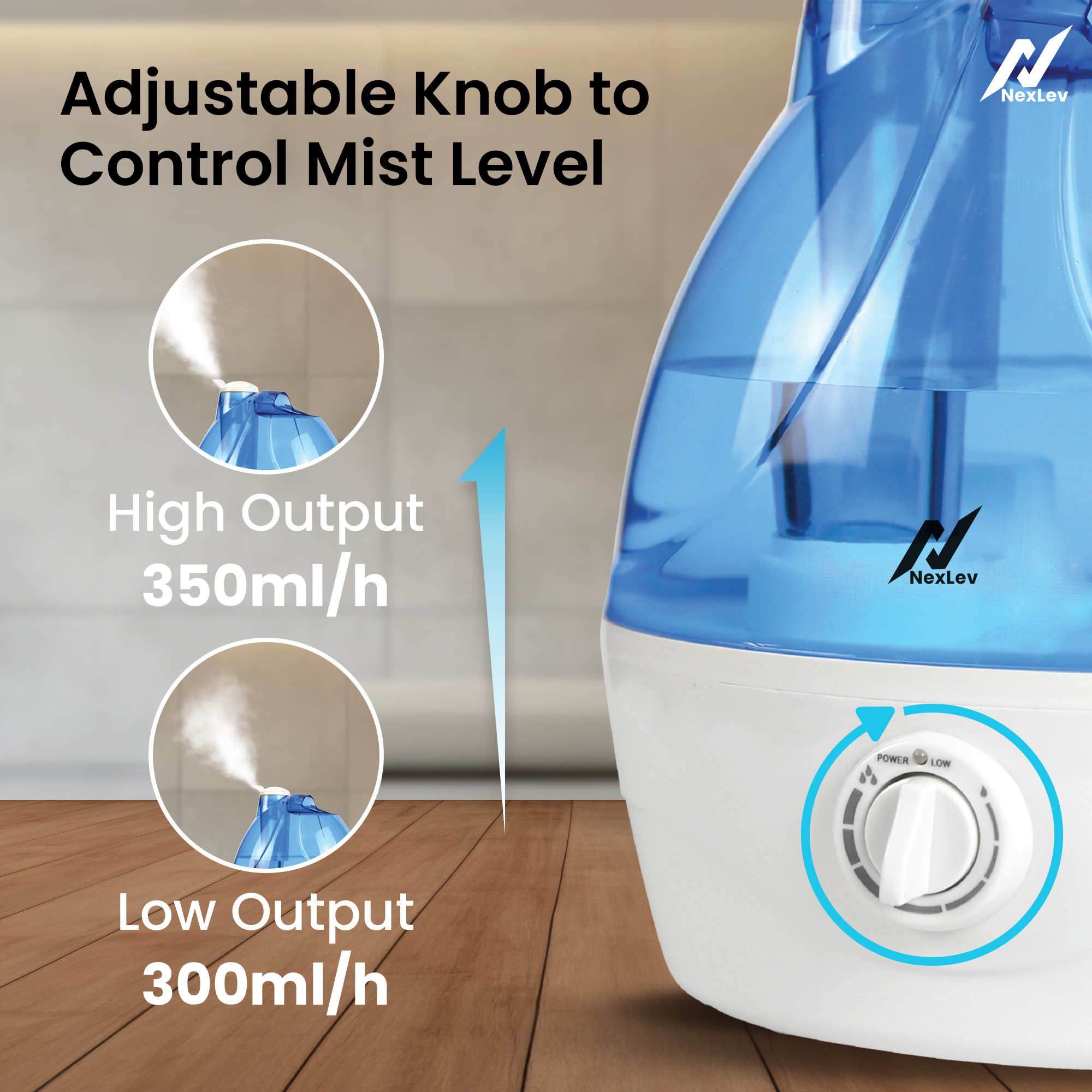 NexLev Cool Mist Humidifier HU-02