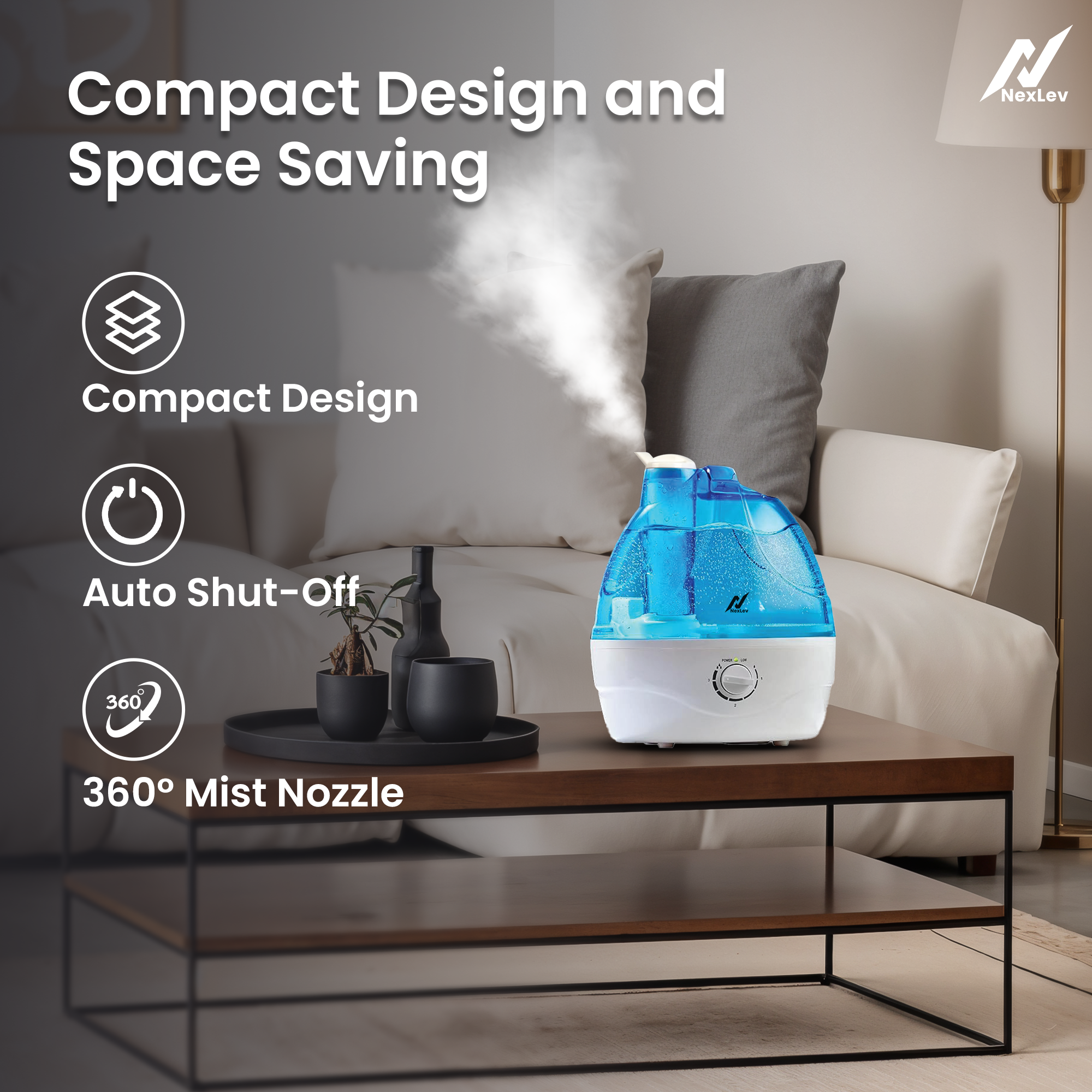 NexLev Cool Mist Humidifier HU-02