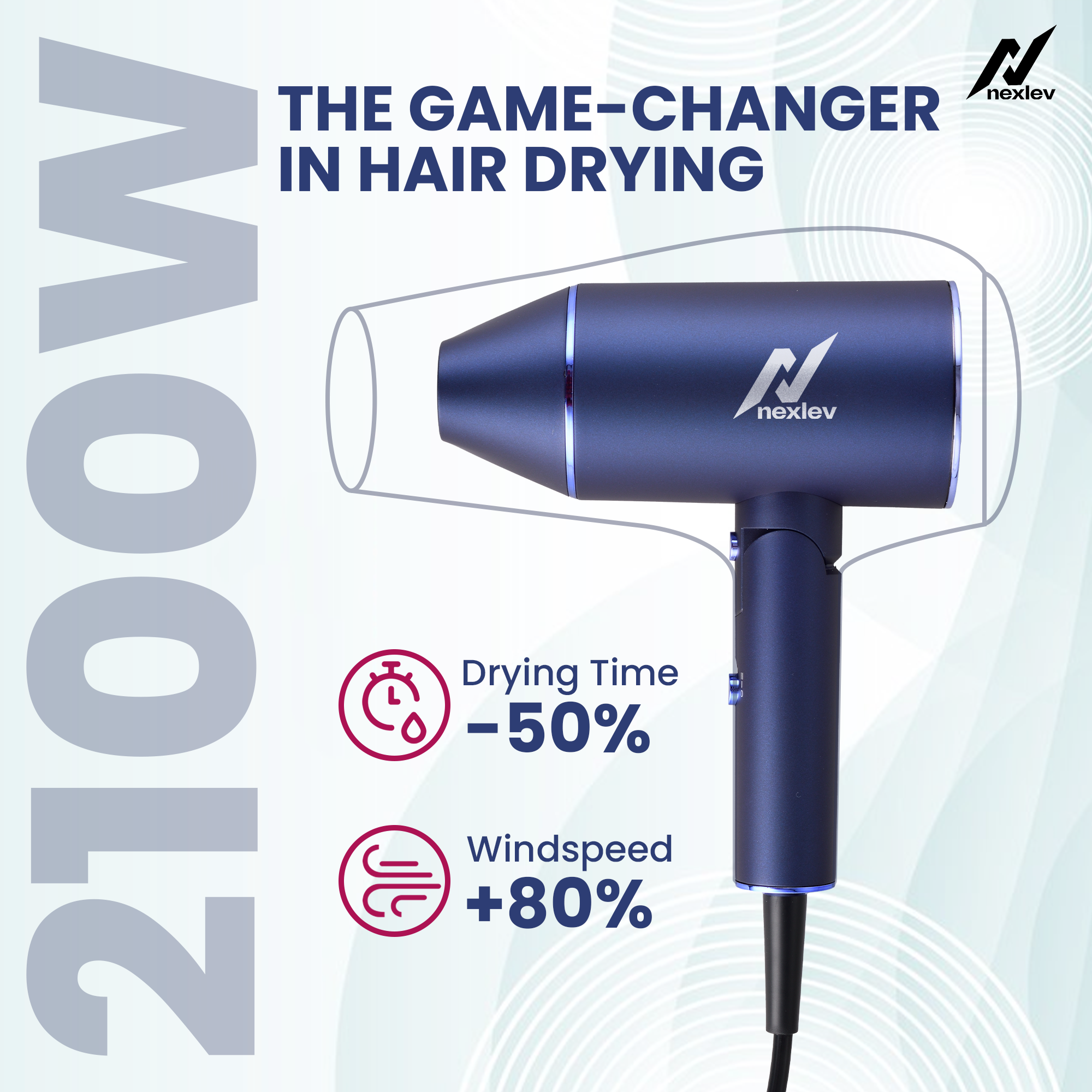 Nexlev IONIC Hair Dryer | (HD-01)