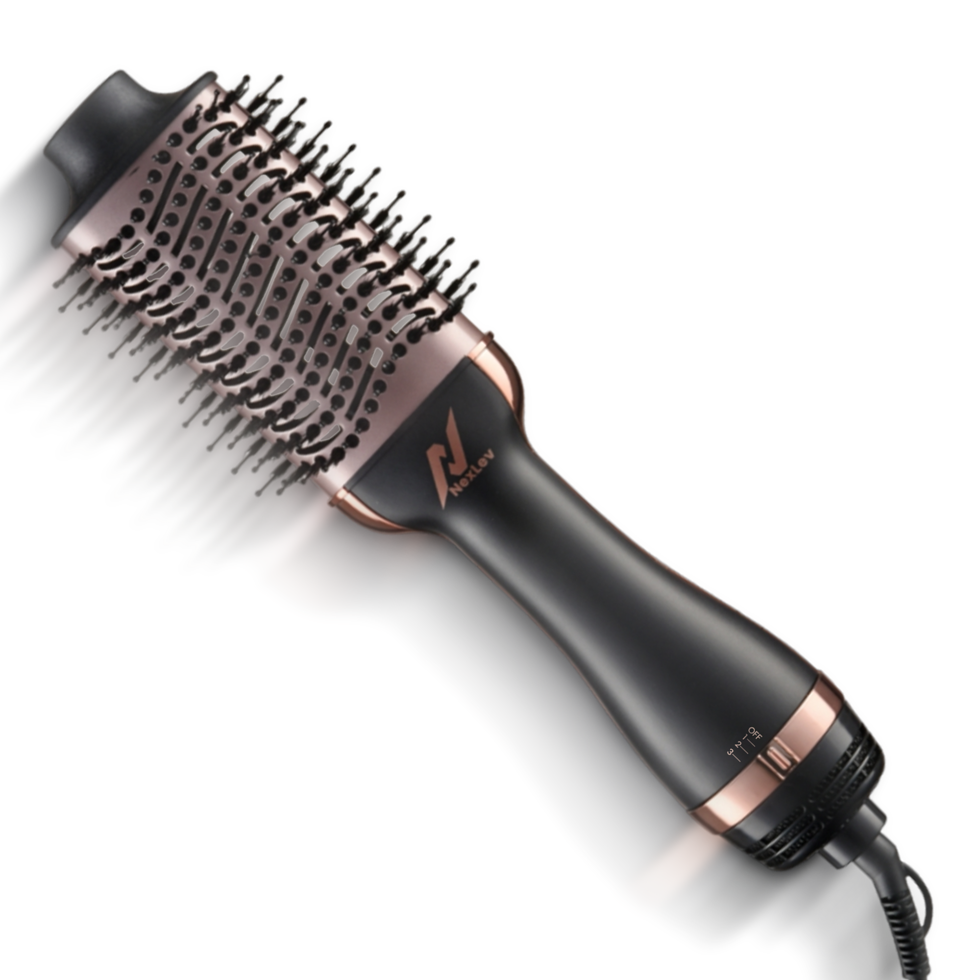 Nexlev IONIC Volumizer Hair Brush V-01 Rose Gold