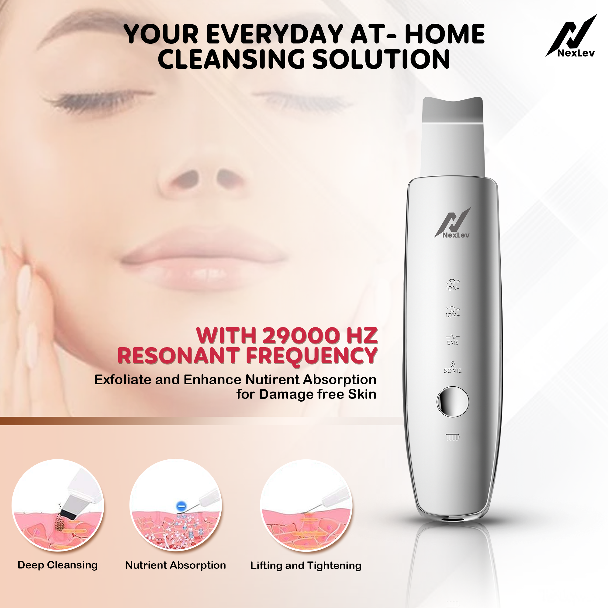 Nexlev Skin Scrubber LE-03