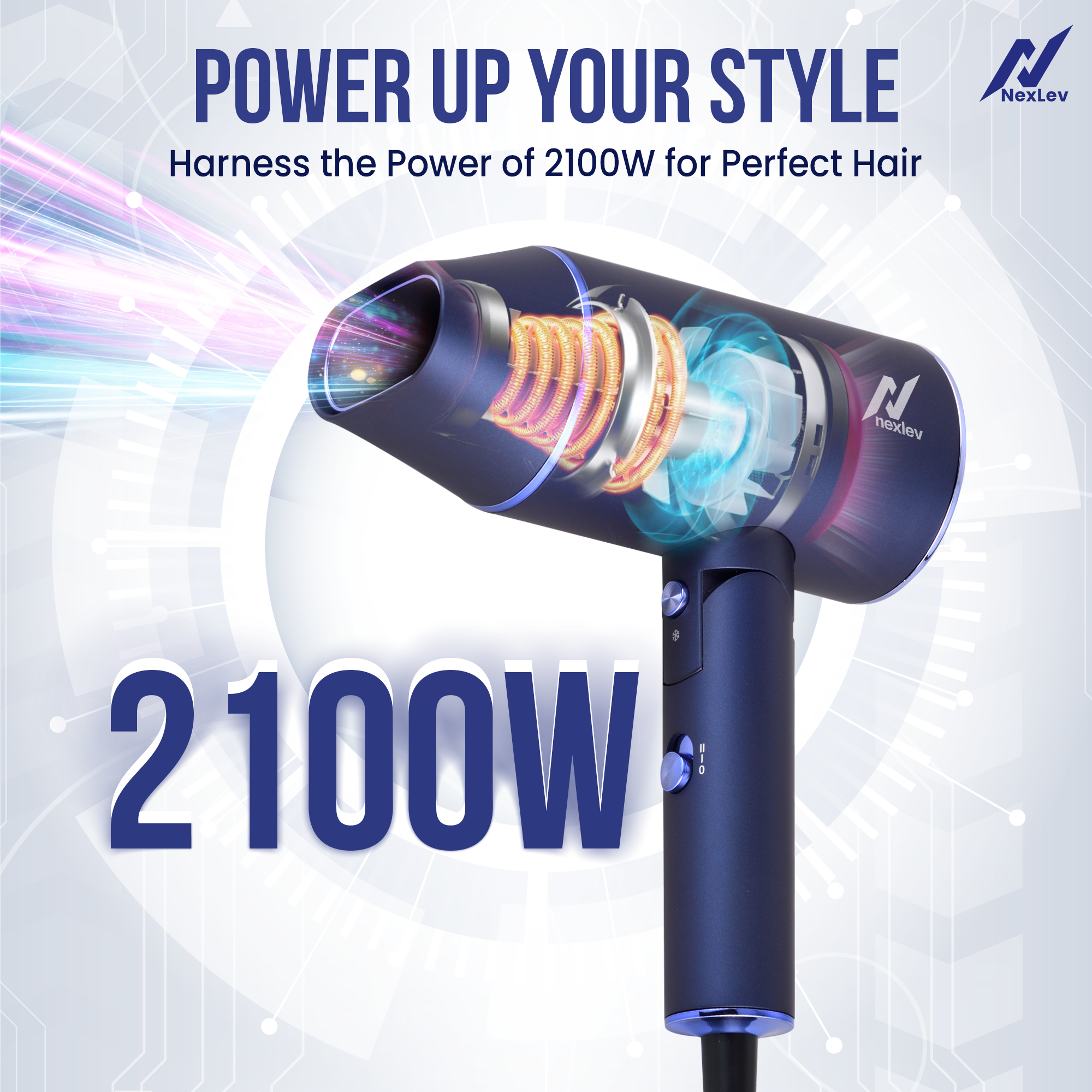 NexLev IONIC Hair Dryer | HD-01